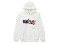 NicefeetTH -Supreme® x WTAPS® Sic’em! Hooded Sweatshirt (WHITE)