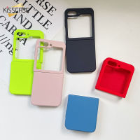 KISSCASE เคสโทรศัพท์ซิลิโคนเหลวสำหรับ Samsung Galaxy Z Flip 5 5G เคสสีทึบกล่องกันกระแทกมินิมอลสำหรับ Samsung Z Flip5ป้องกันฝาครอบแบบน้ำ