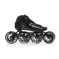 carbon fiber speed skates shoes adults man woman inline speed skating patines 4 wheels 90mm 100mm 110mm fibre sports sneakers Training Equipment