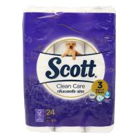 TOILET PAPER SCOTT CLEAN CARE NATURAL FRESH 24PACK