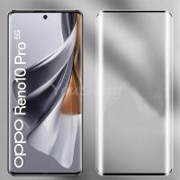 สำหรับ OPPO Reno 10 Pro แก้ว 3D กระจกหน้าจอโค้ง Reno 10 Pro ตัวป้องกันเลนส์ฟิล์ม Reno 10 Pro กระจกนิรภัย-fi9o