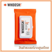 Whoosh Screen Shine Wipes 20 แผ่น ผ้าเปียก ทำความสะอาด หน้าจอ มือถือ แท็บเล็ต มาพร้อมผ้าไมโครไฟเบอร์