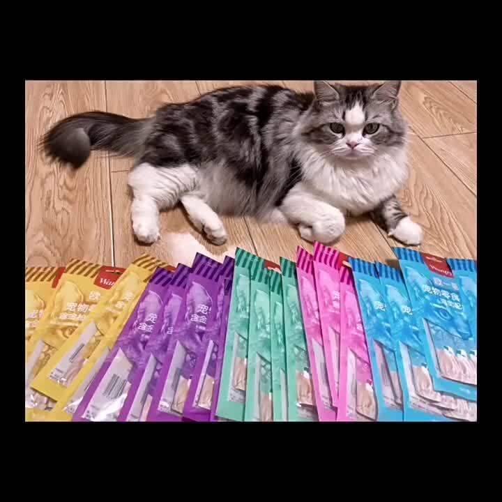 Cat Strip Kittens Wet Food Canned Fresh Meat Broth Cat Snack Cat Cans