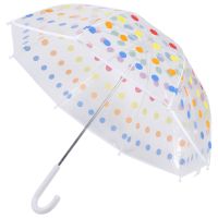 Kids Clear Bubble Umbrella Mens and Womens Childrens Umbrellas Transparent Long Handle Fashion Umbrella