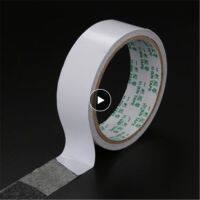 ✆✉ White Double-sided Adhesive Paper Strong Ultra-thin High-viscosity Cotton Double-sided Adhesive Office Supplies Covering Tape