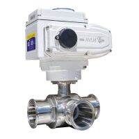 【hot】┋⊕☊  89mm 3 Way Sanitary Platform Electric Valves 220V 110V 12V Tri Clamp Ferrule Type Motorized