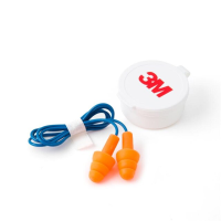 3M ปลั๊กอุดหู ที่อุดหู (Ear Plug) 3M แบบมีสาย แบบแผงกล่องขาว 1 ชิ้น