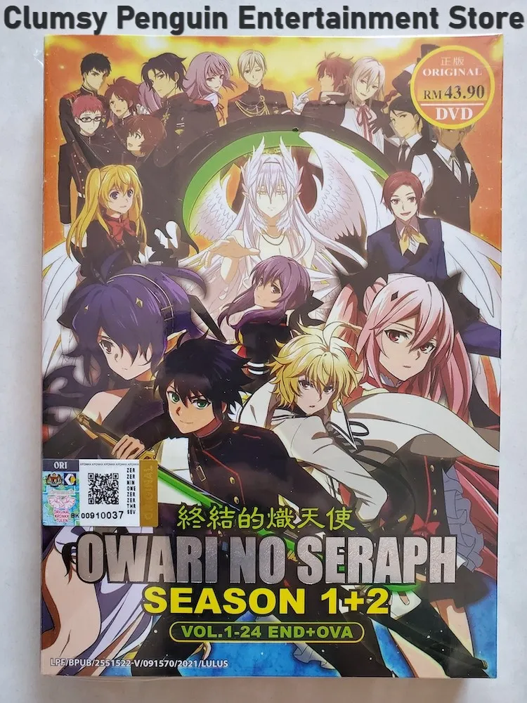 Anime DVD Owari No Seraph Season 1+2 Vol. 1-24 End + OVA | Lazada