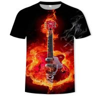 2023 Customized Fashion ✧✷⊙T shirt for men/New 3D Printed T-shirt Popular Game Band Guitar Pattern T-shirt Casual and Comfor，Contact the seller for personalized customization