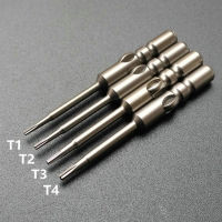 4Pcs T1 T2 T3 T4 Torx Screwdriver Bit Set  800 4mm Shank  Magnetic Electric Screwdrive Power Driver Bit 40mm Handtool parts Accessories