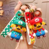 YT Pokemon Pikachu Mario Cartoon Cute Keychain Car Bag Pendant Couple Accessories Small Gift TY