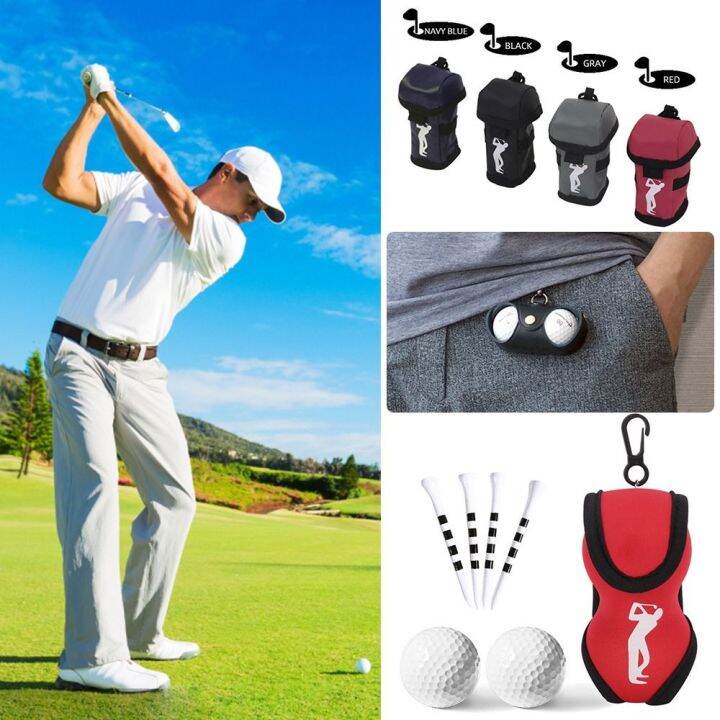 GRASP Mini Golf Bag Golf Ball Container Golf Waist Holder Golf Ball Pouch Mini Pocket Golf Ball