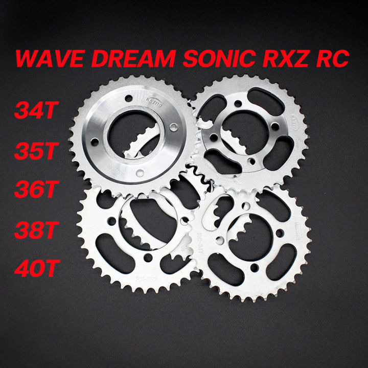 สเตอร์หลัง428kazito-สเตอร์หลังมอเตอร์ไซค์-สเตอร์หลังชุบซิงค์-สเตอร์หลังwave-dream-sonic-rxz-rc