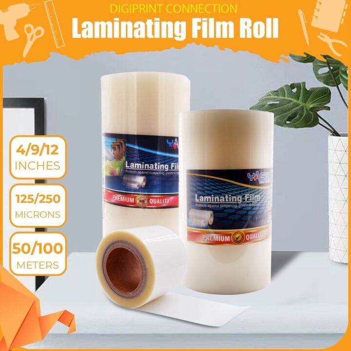 Laminating Film Roll 4 / 9 / 12 inches 125/250microns Hot Process