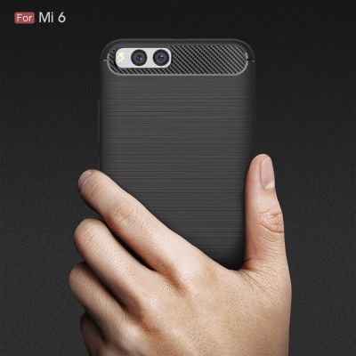 For Xiaomi Mi 6 Case Silicon Case for Xiaomi Mi6 mi 6 Case Cover Fundas Soft Carbon Fiber Brushe Coque Etui Capinha Aksesuar