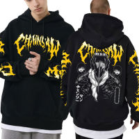 Anime Chainsaw Man Aki Denji Power Metal Double Sided Graphic Hoodie Men Women Loose Oversized Sweatshirt Manga Harajuku Hoodies Size Xxs-4Xl