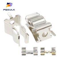 10PCS 10X38MM Fuse Pipe Clamp Straight 2Pin Fuse Holder Thickness 0.8 10*38mm Fuses  Accessories