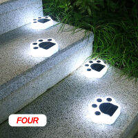 14pcs Bear Claw Footprint Solar Led Light Outdoor Garden Patio Path Landscape Animal Paw Print Solar Lamp Home Christmas Decor