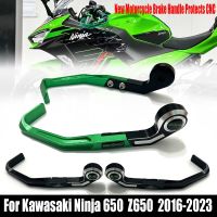 มือจับเบรคมอเตอร์ไซค์สำหรับ Kawasaki Ninja 650 2016-2023,อุปกรณ์ป้องกันเบรกมือหมุน