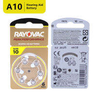 Hot 60 PCS เครื่องช่วยฟังแบตเตอรี่ประสิทธิภาพสูง RAYOVAC PEAK Zinc Air A10 10A 10 PR70เครื่องช่วยฟังแบตเตอรี่ A10สำหรับเครื่องช่วยฟัง