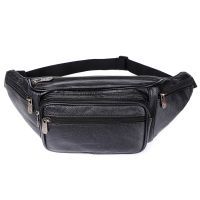 กระเป๋าคาดเอวหนังแท้ ผู้ชาย กระเป๋าคาดเอว กระเป๋าคาดเอว Funny Pack Belt Bag Men Chain Waist Bag For Phone Pouch Bolso ZZNICK-ganekd