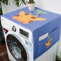 Cartoon Animal Series Washing Machine Covers Portable Storage Dust Cover Double Open Refrigerator Covers Multifunctional Towel Washer Dryer Parts  Acc