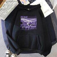 Initial D R32 Purple Drift Car Hoodies Men Wimter Logn Sleeve Sweatshirt Hip Hop Hoodie Male Harajuku Top Funny Streetwear Size XS-4XL