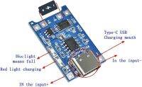 ส่งจากไทย TP4056 TypeC โมดูลชาร์จแบตลิเที่ยม 18650 3.7V 5V 1A Adapter  LITHIUM DUAL PROTECTION BATTERY CHARGING MODULE