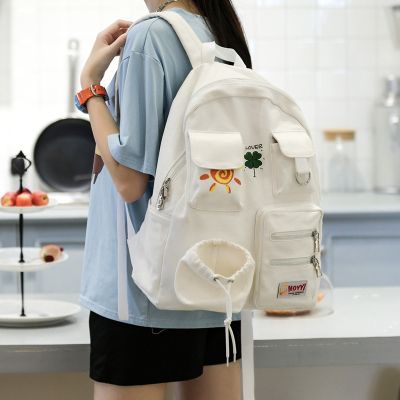 [COD] junior middle school students bag printed lovely pure and fresh backpack female campus ins spot