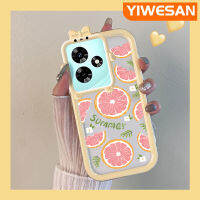 YIWESAN เคสสำหรับ Infix 30 Pro ขายดี30i ร้อน20 Play 20i ร้อน9 Play เคสการ์ตูนน่ารักสีชมพูมะนาวสีสันสดใสเคสโทรศัพท์โปร่งใสกรอบเลนส์กล้องถ่ายรูปสัตว์ประหลาดตัวเล็กเคสกันกระแทกกันกระแทก