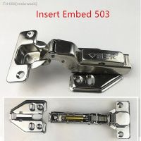 □ﺴ▧ Insert Embed 503 High quality Stainless steel removable Hinges Hydraulic Furniture Hinges Damper Buffer Cabinet door Hinges