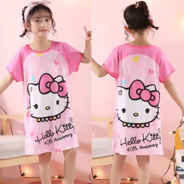 Kids Girls Roblox Short Sleeve Nightdress Dress Summer T-shirt Dress Pjs  Sleepwear