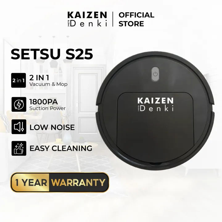 [PREORDER] Kaizen Denki Smart Sweep Mop Robot Vacuum Cleaner Setsu S25 1 Year Warranty Lazada