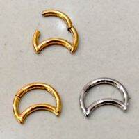 Stainless Steel Fancy Design Nose Septum Clickers or สแตนเลสสตีลแฟนซีออกแบบจมูกกะบังคลิกเกอร์