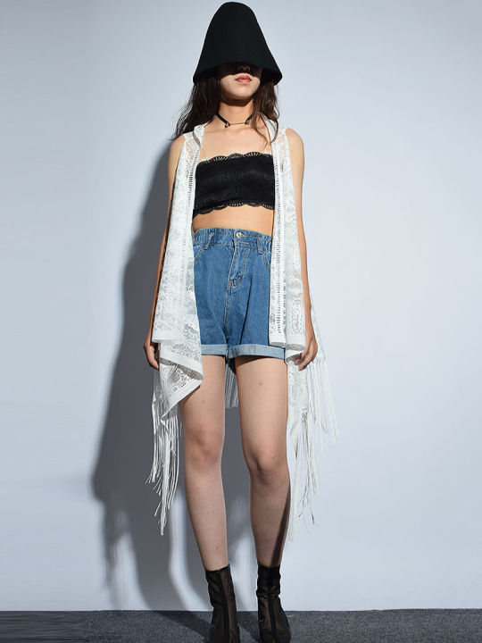 xitao-vest-women-casual-tassel-lace-vests