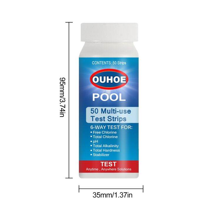 big-savings-50ชิ้นอ่างน้ำร้อนแถบทดสอบได้อย่างรวดเร็วและถูกต้องน้ำชุดทดสอบอุปกรณ์สระว่ายน้ำอ่างน้ำร้อนแถบทดสอบสำหรับคลอรีนโบรมีน-ph