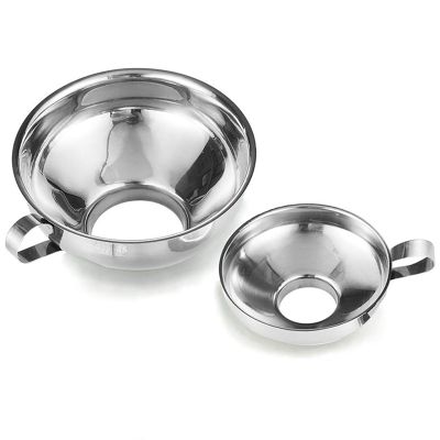 Canning Funnel, 2 Pack Stainless Steel Canning Supplies Kitchen Funnel Jar Funnel Canning Funnel