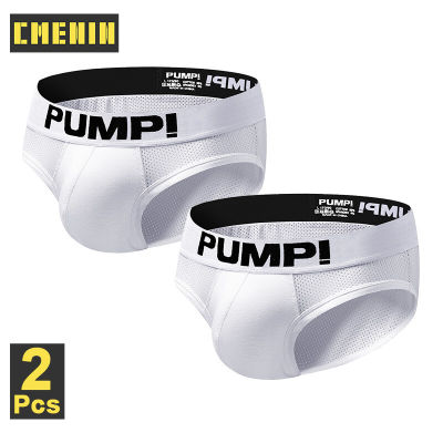 CMENIN PUMP 2Pcs ตาข่ายเอวต่ำเซ็กซี่ชุดชั้นในชาย Jockstrap กางเกงผู้ชายขายร้อนกางเกงชายกางเกง Splice Mens Funny H589