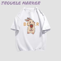 TroubleMaker เสื้อครอป เสื้อยืด ชุดเซ็ทผู้หญิง เสื้อยืดคอกลม เสื้อยืด ผญสวย ๆ เวอร์ชั่นเกาหลี ผ้าคอตตอน ใส่สบาย เรียบง่าย 2023NEW WTX2391729 37Z230915