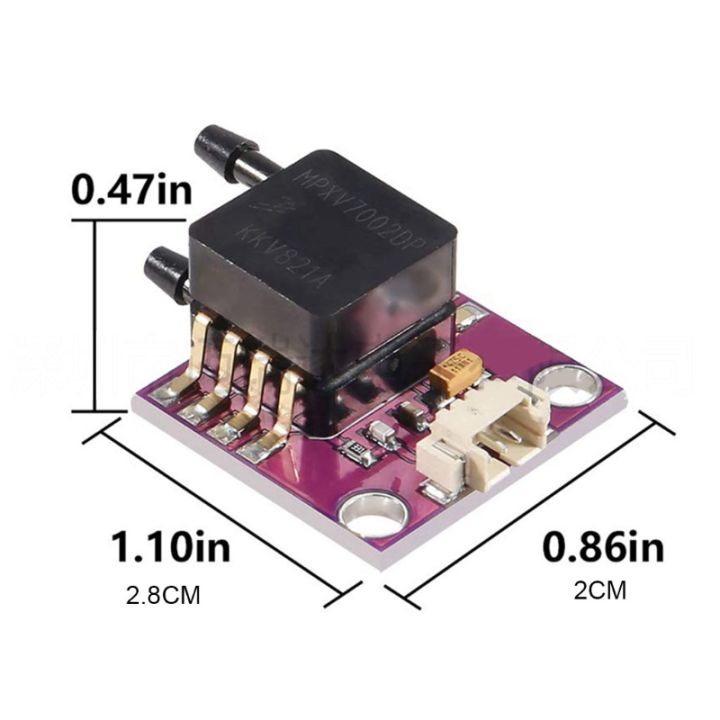 breakout-board-ตัวแปลงสัญญาณ-mpxv7002dp-apm2-5-apm2-52เซ็นเซอร์ความดันแตกต่างโลหะ-พลาสติก