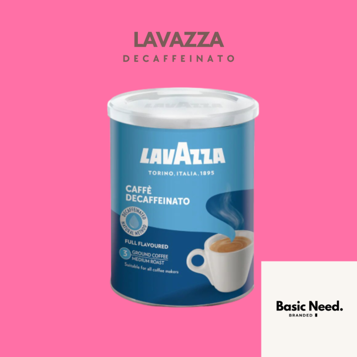 Lavazza Tin Decaf Ground Coffee 250g Lazada