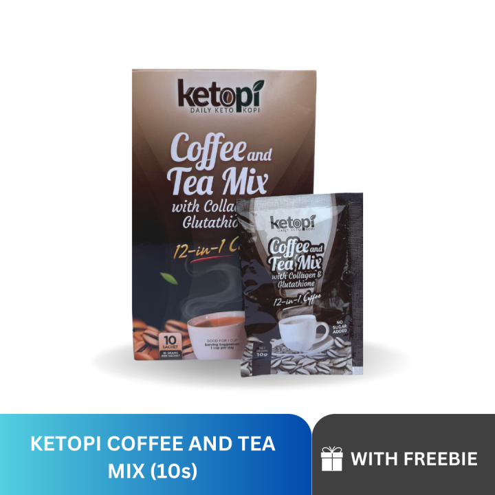 Ketopi Coffee Plus Tea Mix With Collagen and Glutathione 12in1 Coffee Mix Lazada PH