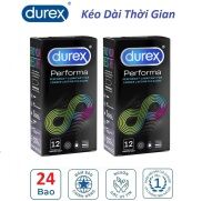 HCMCombo 2 hộp Bao cao su Durex Performa kéo dài thời gian quan hệ 12s