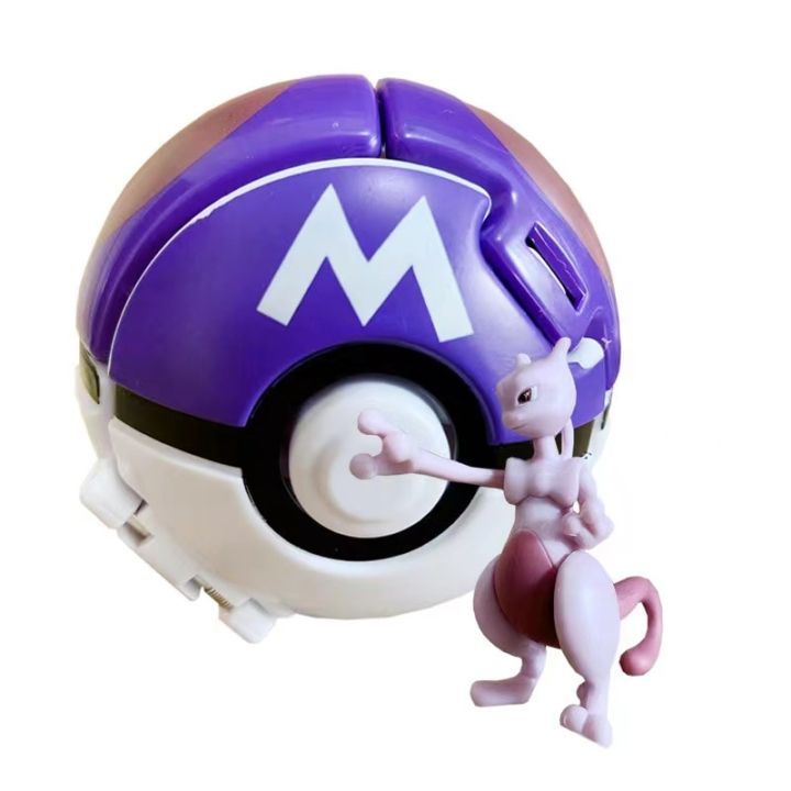 ตัวเลขโปเกมอนของเล่นผิดรูปลูกบอลเอลฟ์ภาพอนิเมะ-pikachu-charizard-mewtwo-ตัวแปร-pocket-monster-ของขวัญโมเดล-pokeball