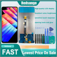 Redsange ของแท้สีดำขนาด6.78นิ้วสำหรับเปลี่ยนชิ้นส่วนจอสัมผัสแอลซีดีของเครื่องแปลงดิจิทัล30 Hot30 X6831