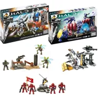 Mega Bloks Halo Promethean Warriors Playset Fireteam แรด Unsc Fireteam Taurus Victor Squad เด็กอะนิเมะบล็อกอาคารของเล่นของขวัญ