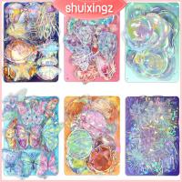 SHUIXINGZ 120ชิ้นสติกเกอร์สัตว์เลี้ยงหลากสีสติกเกอร์แมงกะพรุน Stiker Buku Kliping สติกเกอร์โฮโลแกรม DIY