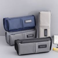 Extended Canvas Pencil Cases School Large Capacity Boy Trousse Scolaire Simple Pen Case Student Stationery Bag Big Pen Storage Pencil Cases Boxes