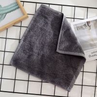 [COD] Hot compress towel hotel white dark square brown blue thickened