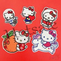 【hot sale】 ☋ B15 ☸ Hello Kitty - Series 02 Patch ☸ 1Pc Sanrio Diy Sew on Iron on Badges Patches